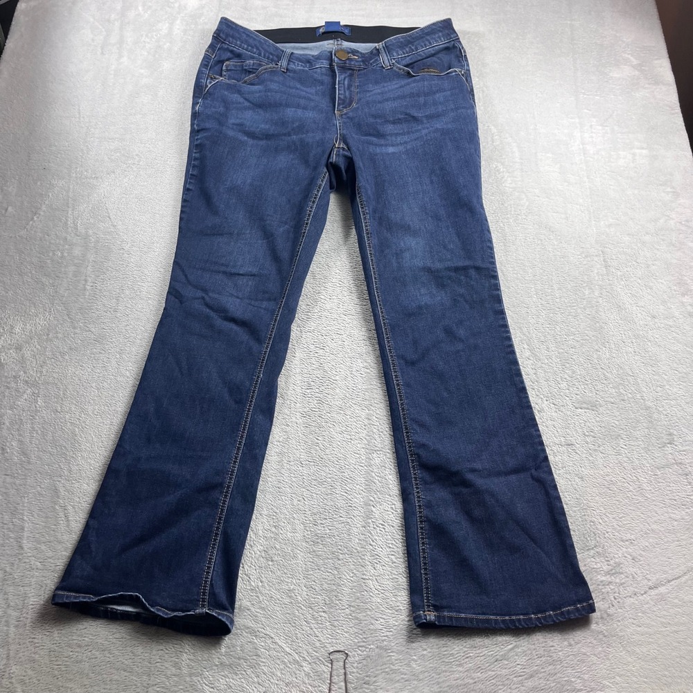 Democracy Absolution Bootcut Jeans Womens 16W Dark Wash Stretch Denim Blue